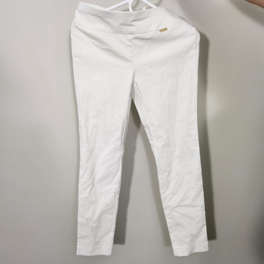 Inc Petite Tummy Control Skinny Regular Length Midrise Pants white size 4P NWT